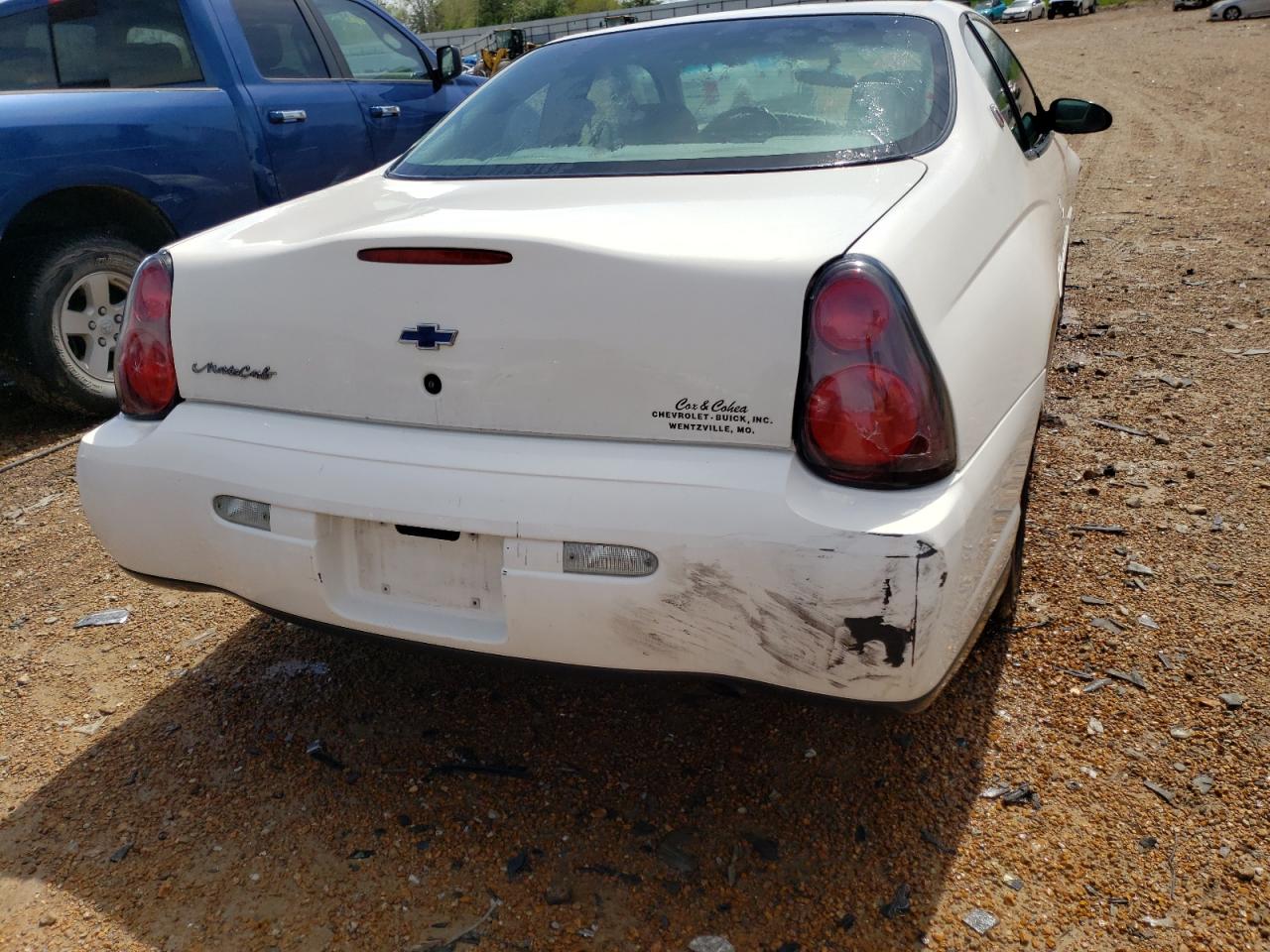 Photo 9 from auction – 2001 CHEVROLET MONTE CARL with VIN 2G1WW12E819361502