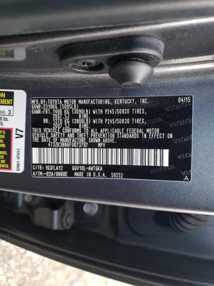 Photo 10 from auction – 2015 TOYOTA VENZA LE with VIN 4T3ZK3BB6FU073797