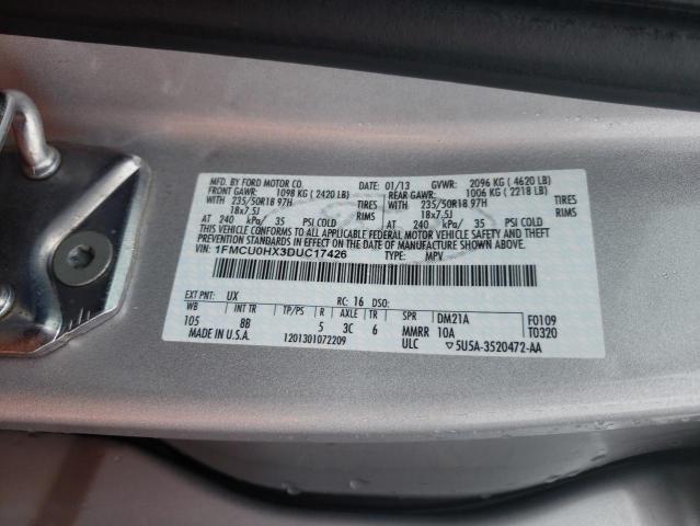 Photo 10 from auction – 2013 FORD ESCAPE SEL with VIN 1FMCU0HX3DUC17426