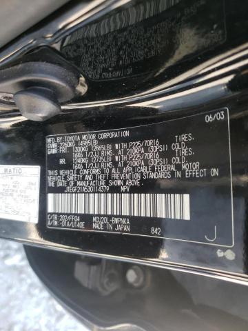 Photo 9 from auction – 2003 TOYOTA HIGHLANDER with VIN JTEGF21A530114379