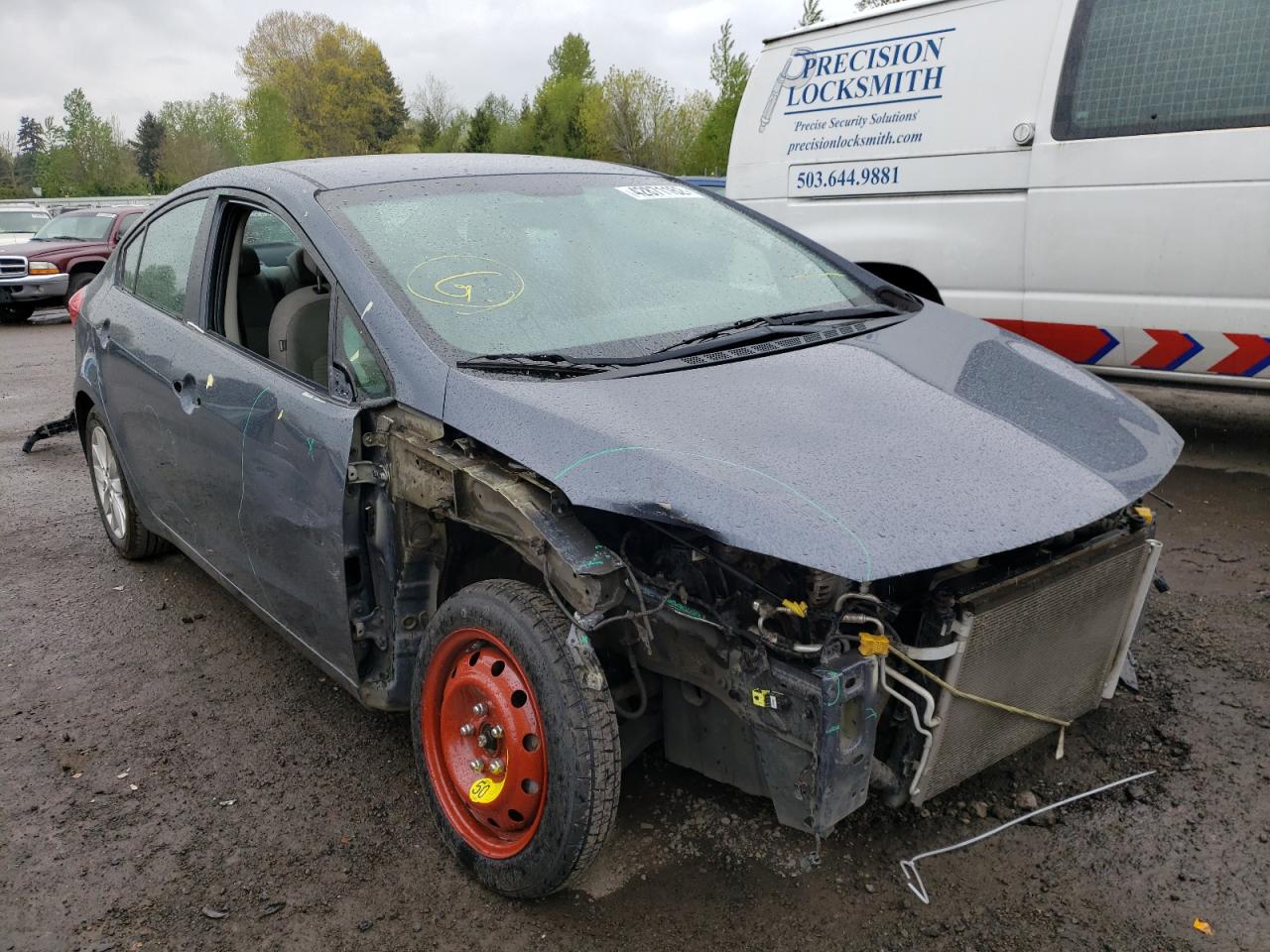 KIA FORTE LX 2015 with VIN KNAFX4A62F5256259 - Photo from auction