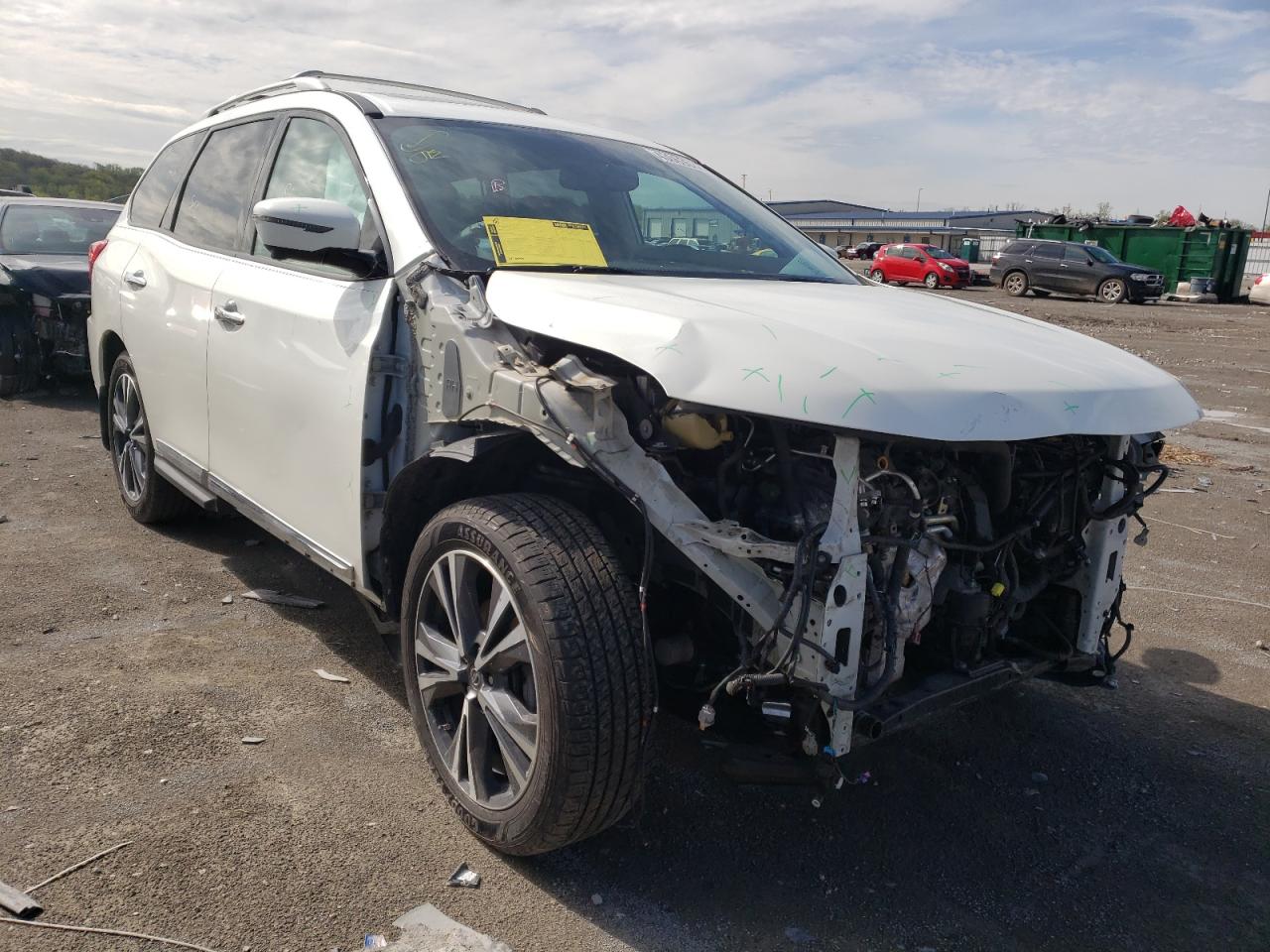NISSAN PATHFINDER 2018 with VIN 5N1DR2MM7JC657180 - Photo from auction