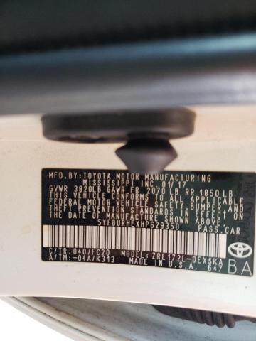 Photo 10 from auction – 2017 TOYOTA COROLLA L with VIN 5YFBURHEXHP629350