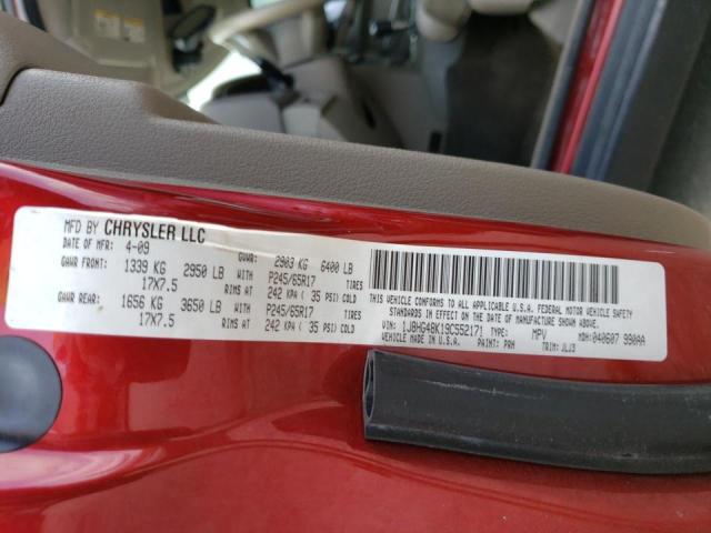 Photo 10 from auction – 2009 JEEP COMMANDER with VIN 1J8HG48K19C552171