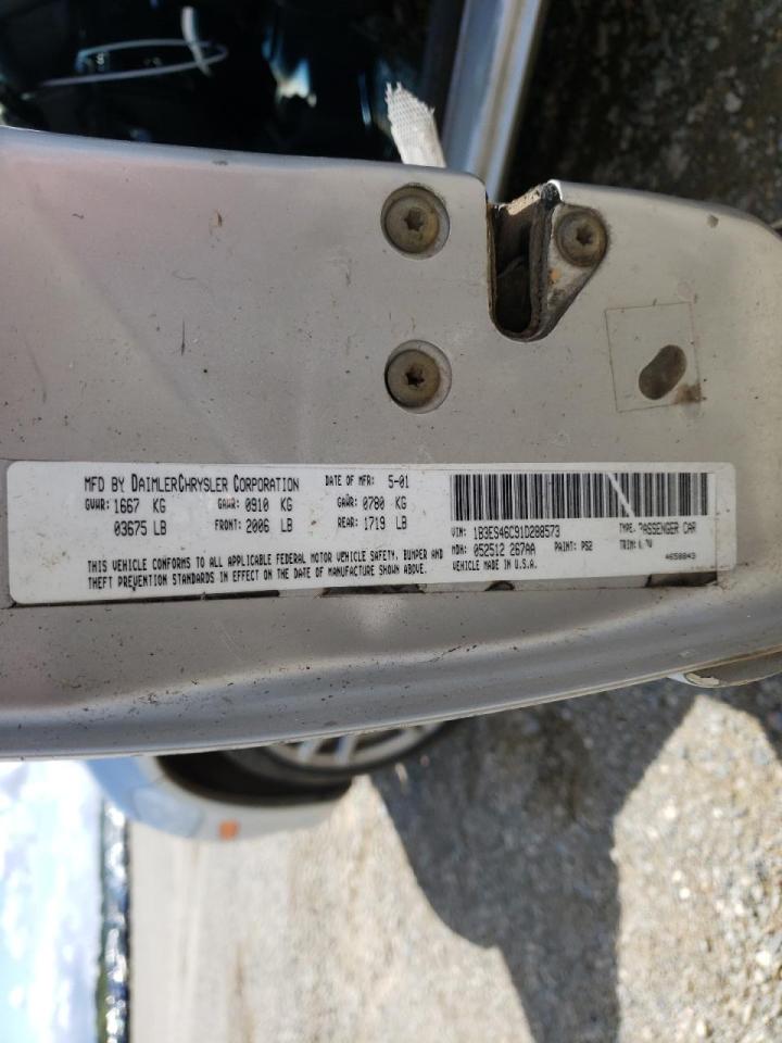 Photo 10 from auction – 2001 DODGE NEON SE with VIN 1B3ES46C91D288573