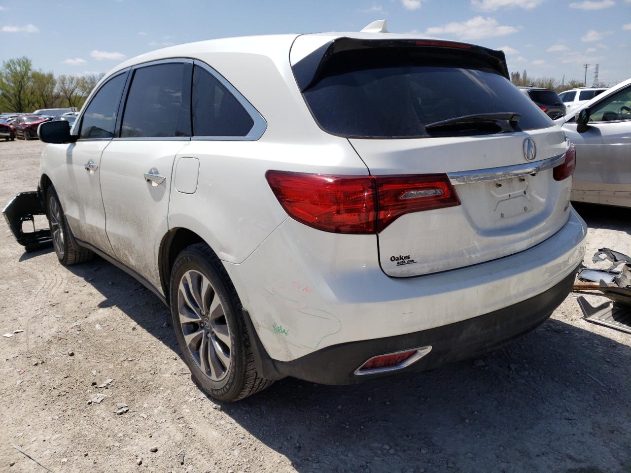 Photo 3 from auction – 2014 ACURA MDX TECHNO with VIN 5FRYD4H4XEB502561