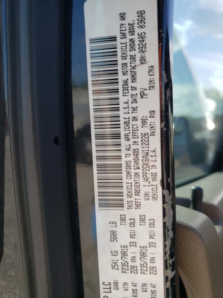 Photo 10 from auction – 2010 JEEP LIBERTY SP with VIN 1J4PP2GK6AW112226