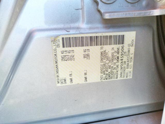 Photo 10 from auction – 2012 NISSAN ALTIMA BAS with VIN 1N4AL2AP1CN459506