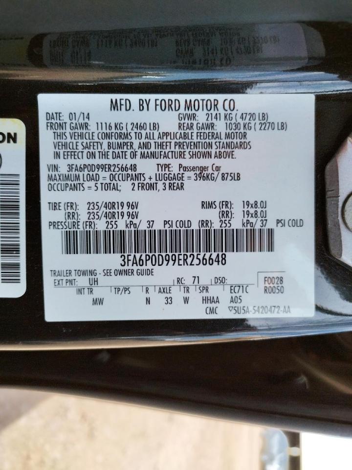 Photo 10 from auction – 2014 FORD FUSION TIT with VIN 3FA6P0D99ER256648