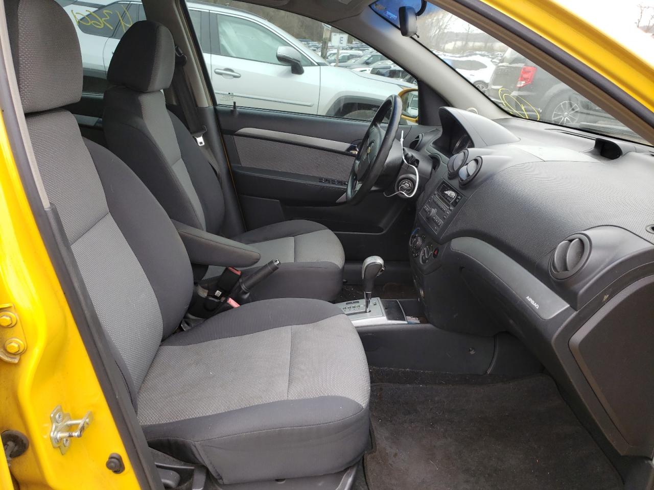 Photo 5 from auction – 2011 CHEVROLET AVEO LS with VIN KL1TD6DE2BB157411