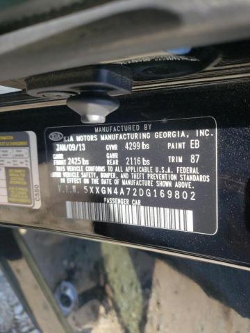 Photo 10 from auction – 2013 KIA OPTIMA EX with VIN 5XXGN4A72DG169802