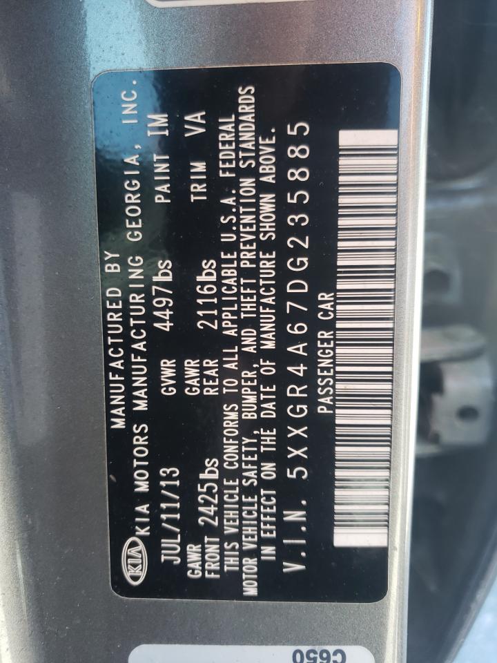 Photo 10 from auction – 2013 KIA OPTIMA SX with VIN 5XXGR4A67DG235885
