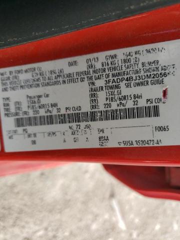 Photo 10 from auction – 2013 FORD FIESTA SE with VIN 3FADP4BJ3DM205654
