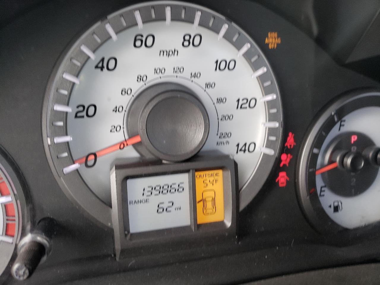 Photo 8 from auction – 2013 HONDA PILOT EXL with VIN 5FNYF3H59DB014960