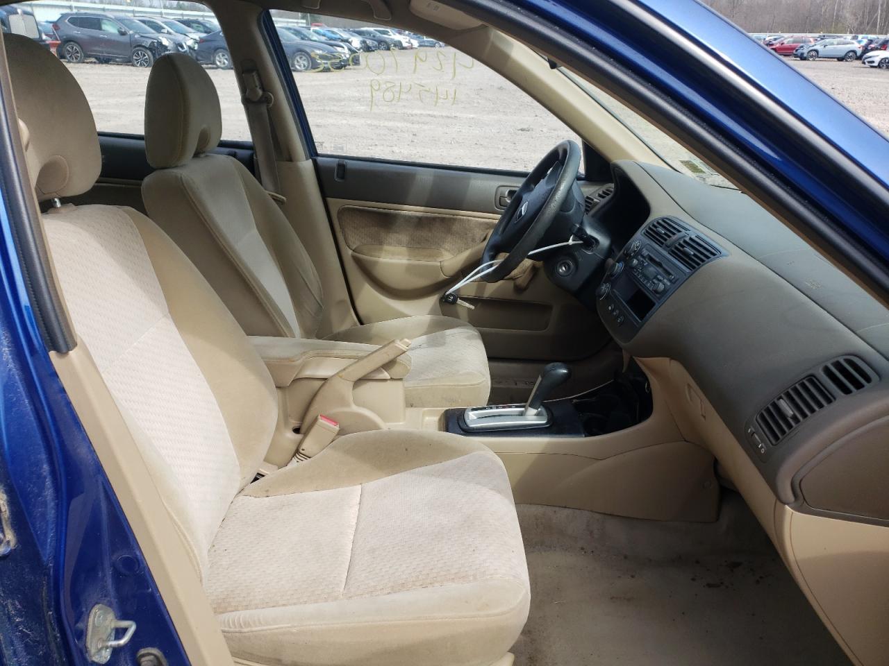 Photo 5 from auction – 2005 HONDA CIVIC DX with VIN 2HGES16435H589372