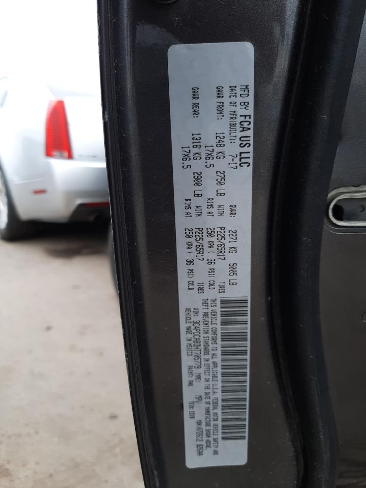 Photo 10 from auction – 2017 DODGE JOURNEY SE with VIN 3C4PDCAB3HT705779