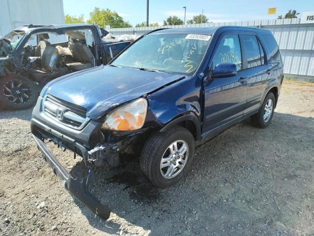 Photo 2 from auction – 2002 HONDA CR-V EX with VIN JHLRD78822C067962
