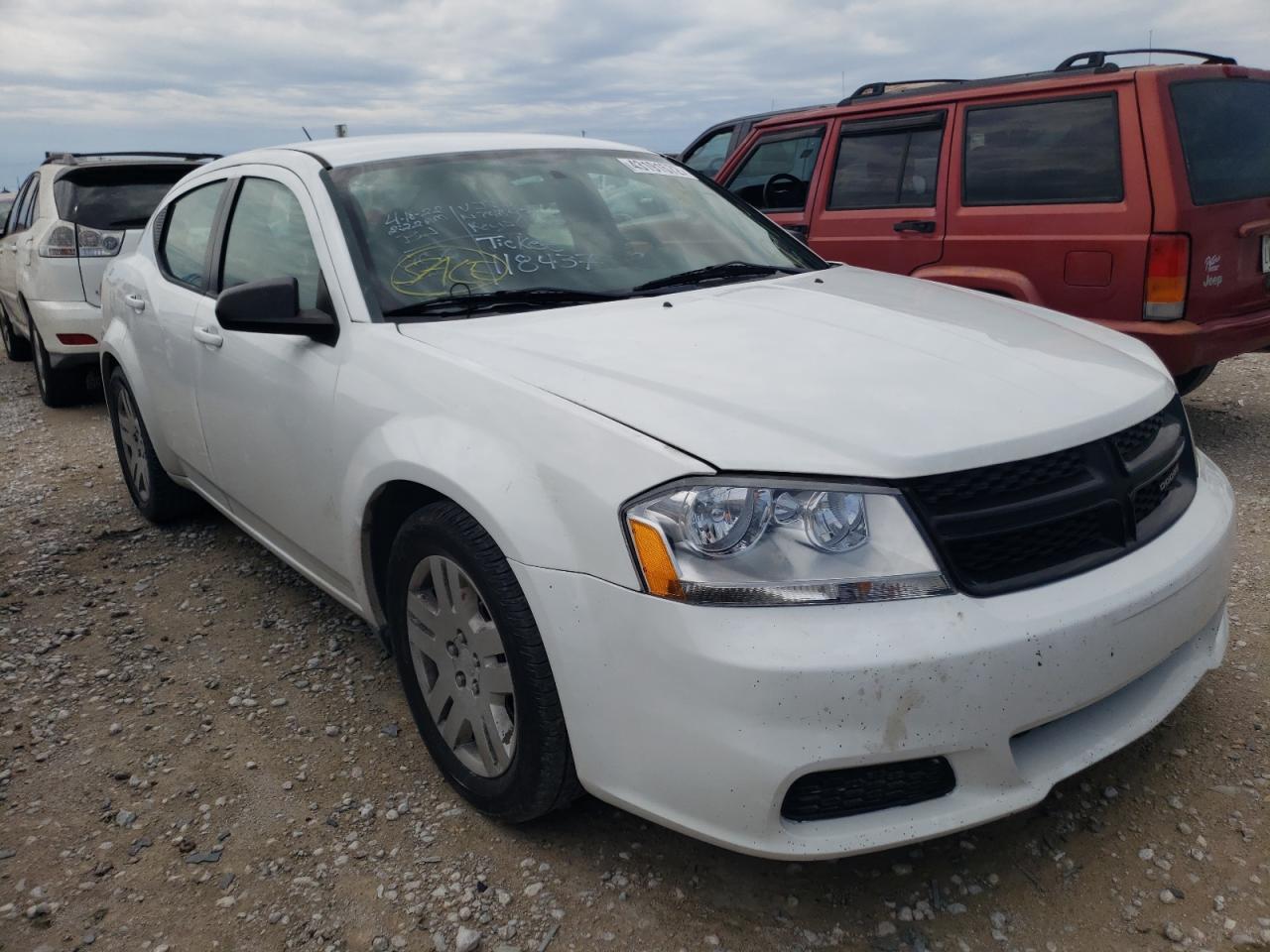 DODGE AVENGER SE 2013 with VIN 1C3CDZAG8DN748459 - Photo from auction