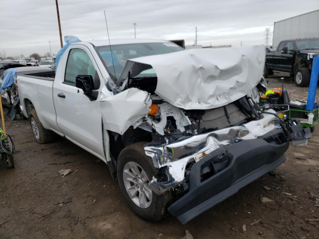 CHEVROLET SILVERADO 2021 with VIN 3GCNWAEF7MG459180 - Photo from auction