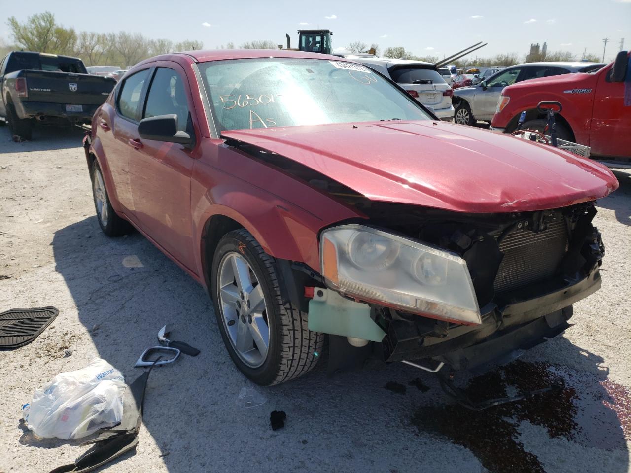 DODGE AVENGER SE 2013 with VIN 1C3CDZAB8DN565017 - Photo from auction