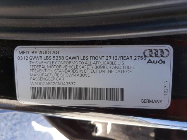 Photo 10 from auction – 2012 AUDI A6 PREMIUM with VIN WAUGGAFC2CN143537