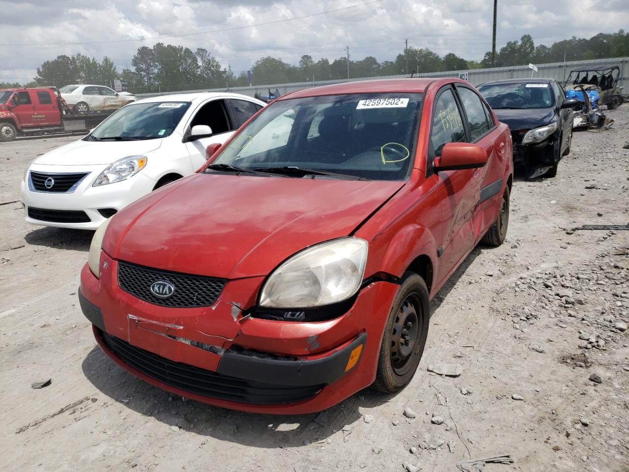 Photo 2 from auction – 2007 KIA RIO BASE with VIN KNADE123076212725