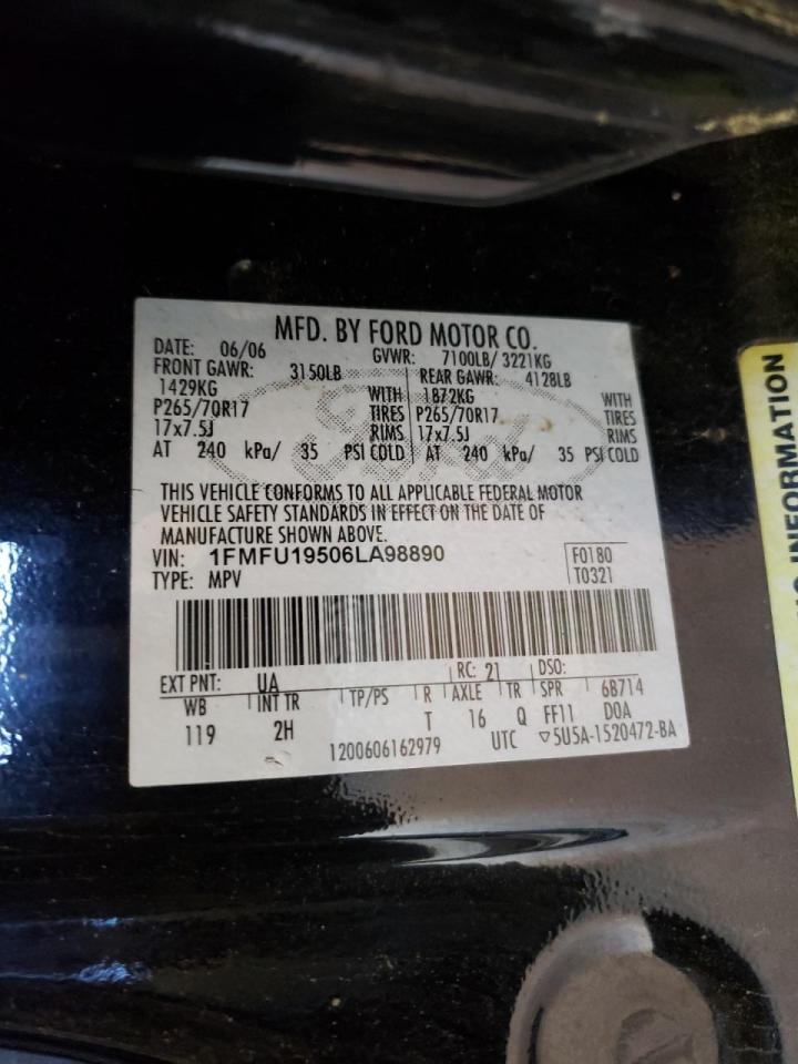 Photo 10 from auction – 2006 FORD EXPEDITION with VIN 1FMFU19506LA98890
