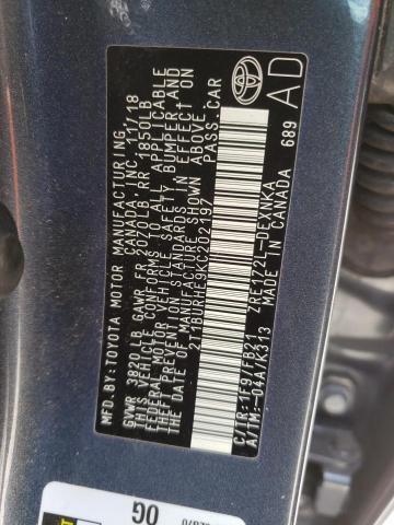Photo 10 from auction – 2019 TOYOTA COROLLA L with VIN 2T1BURHE9KC202197