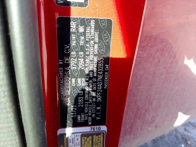 Photo 10 from auction – 2022 KIA FORTE FE with VIN 3KPF24AD7NE432855