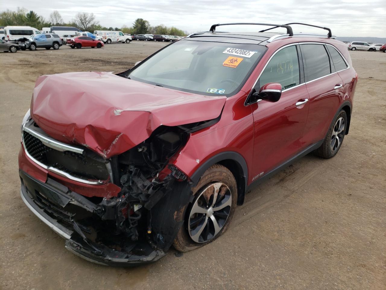 Photo 2 from auction – 2018 KIA SORENTO EX with VIN 5XYPHDA51JG357126