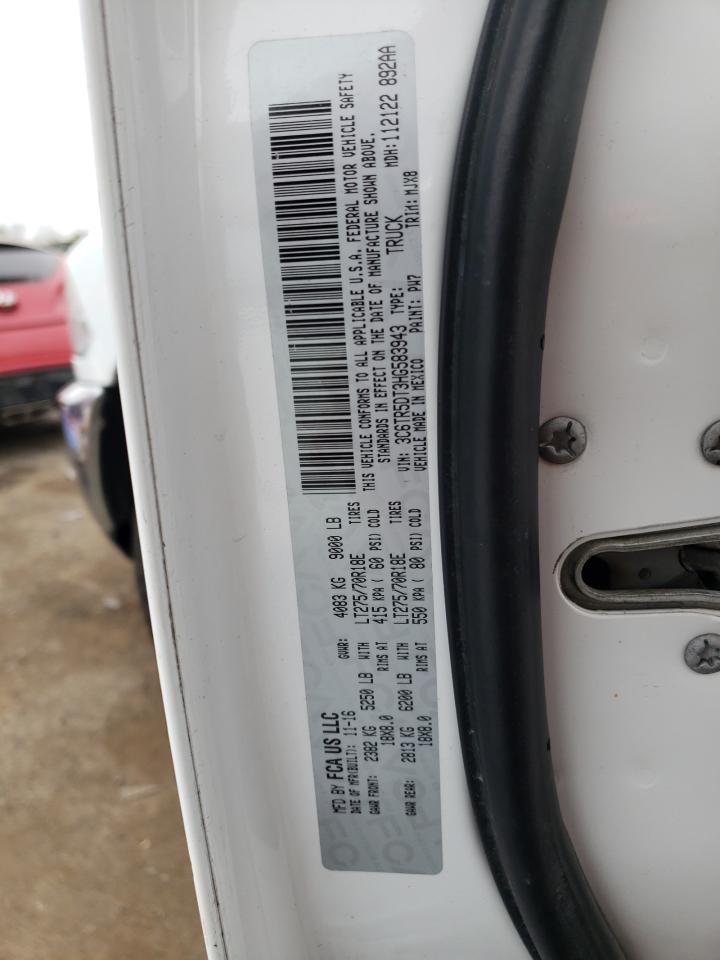 Photo 10 from auction – 2017 RAM 2500 SLT with VIN 3C6TR5DT3HG583943