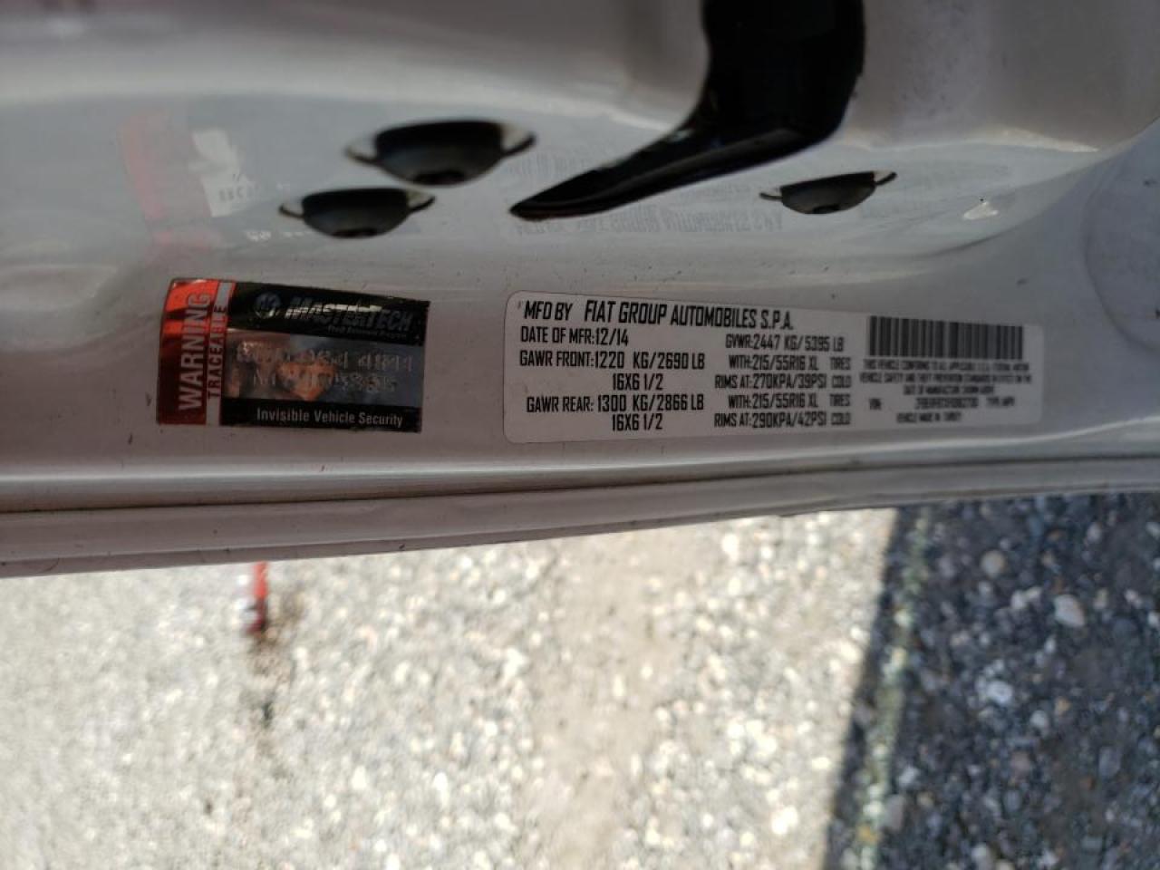 Photo 10 from auction – 2015 RAM PROMASTER with VIN ZFBERFBTXF6963700