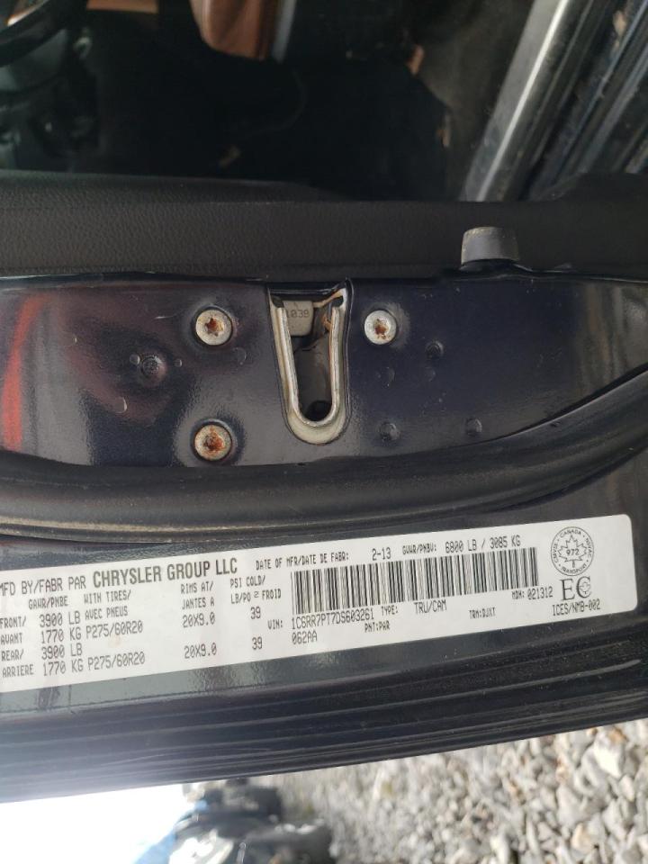 Photo 10 from auction – 2013 RAM 1500 LONGH with VIN 1C6RR7PT7DS603261