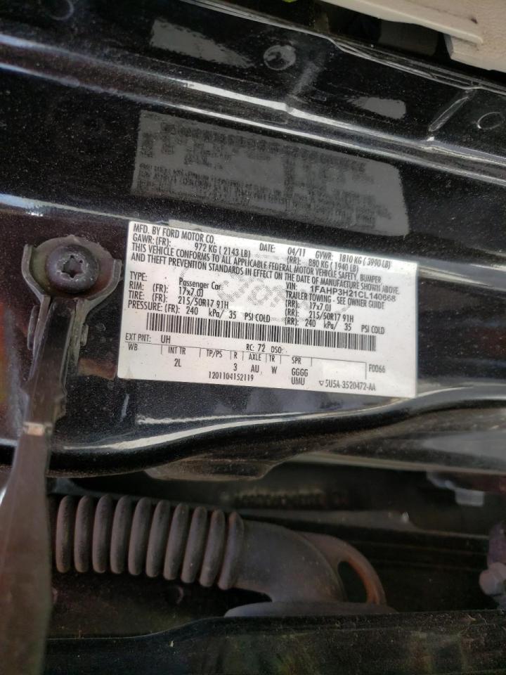 Photo 17 from auction – 2012 FORD FOCUS SEL with VIN 1FAHP3H21CL140668