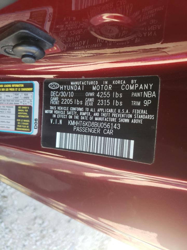Photo 10 from auction – 2011 HYUNDAI GENESIS CO with VIN KMHHT6KD8BU056143