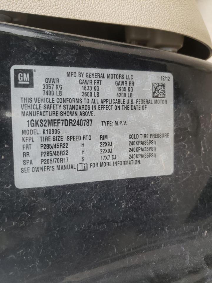 Photo 10 from auction – 2013 GMC YUKON XL D with VIN 1GKS2MEF7DR240787
