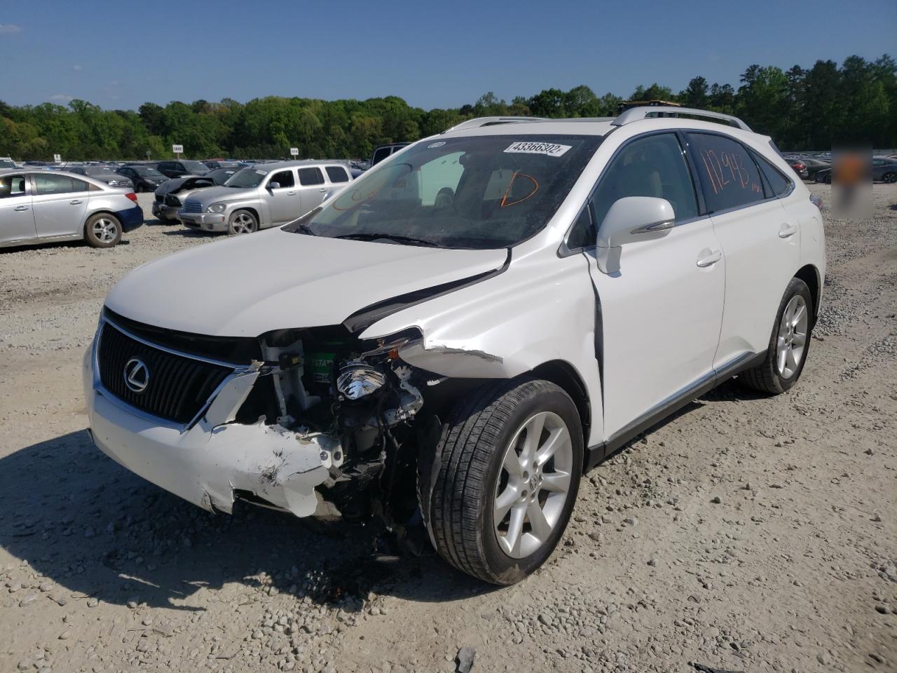 Photo 2 from auction – 2010 LEXUS RX 350 with VIN 2T2ZK1BA4AC023300