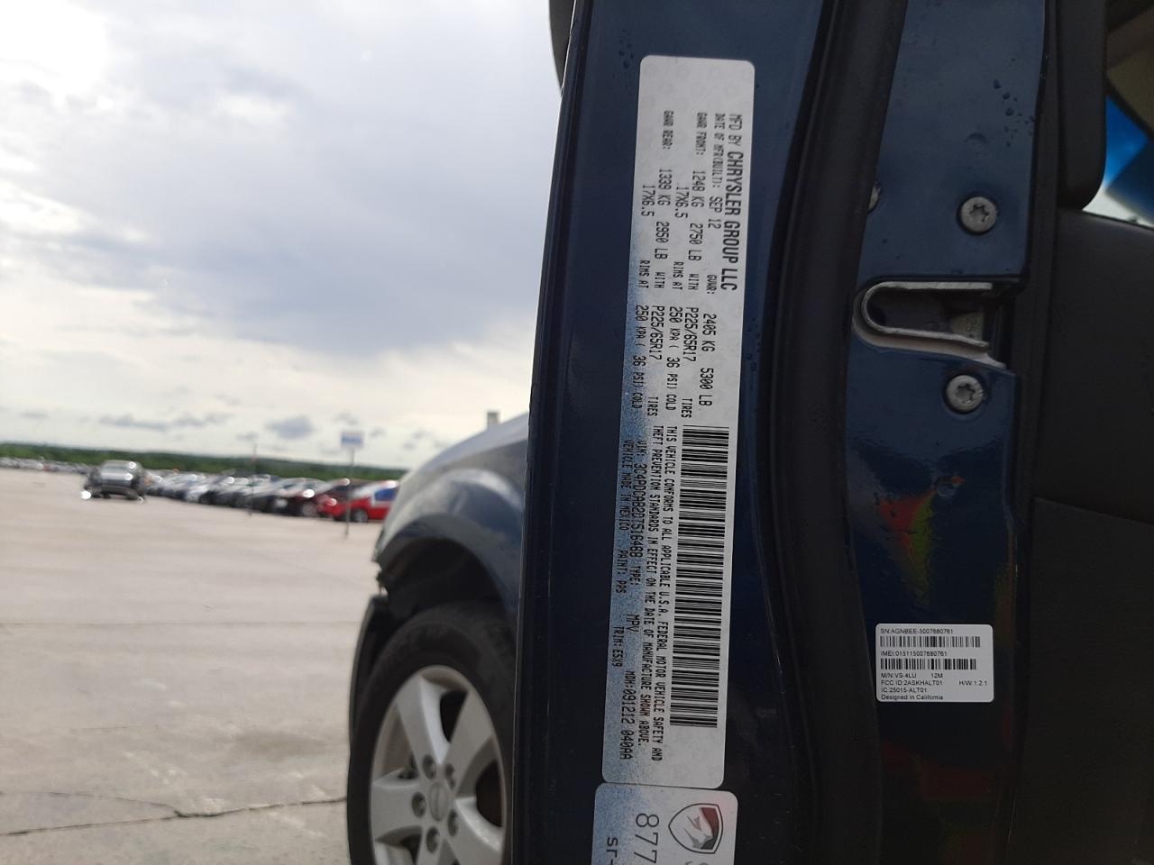 Photo 10 from auction – 2013 DODGE JOURNEY SE with VIN 3C4PDCAB2DT516468