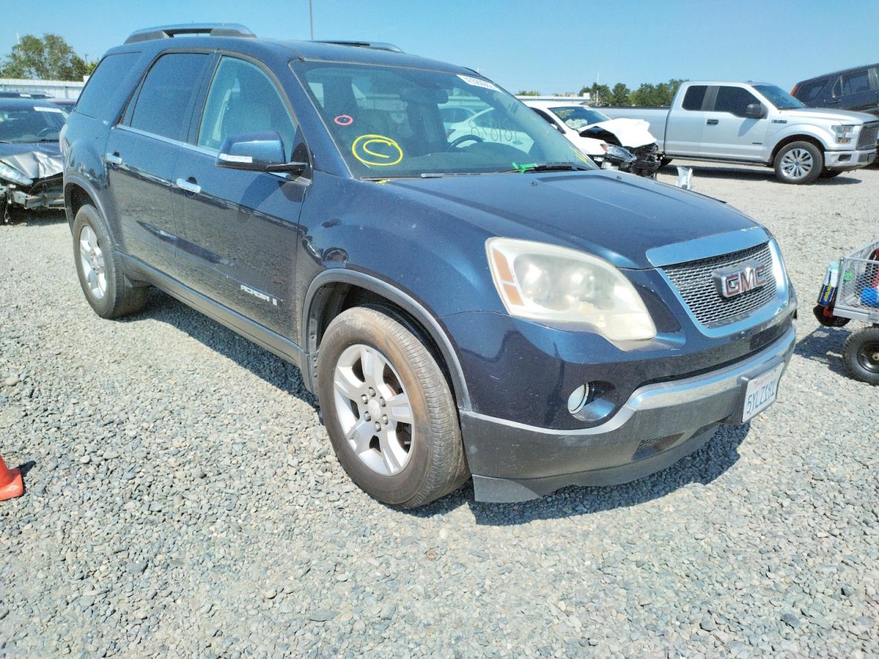 GMC ACADIA SLT 2007 with VIN 1GKER23767J101990 - Photo from auction