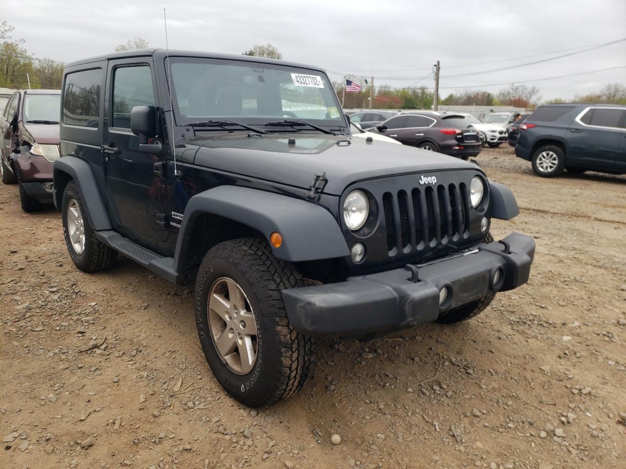 JEEP WRANGLER S 2016 with VIN 1C4AJWAG2GL287690 - Photo from auction
