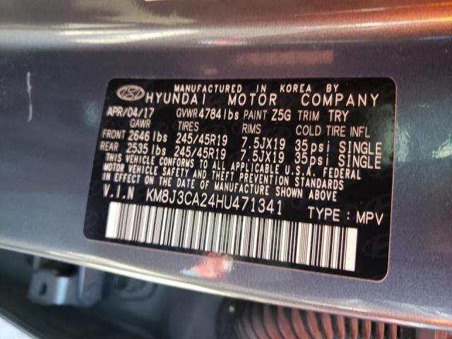 Photo 10 from auction – 2017 HYUNDAI TUCSON LIM with VIN KM8J3CA24HU471341