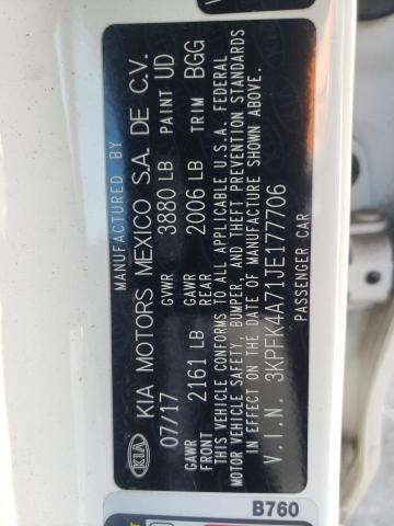 Photo 10 from auction – 2018 KIA FORTE LX with VIN 3KPFK4A71JE177706