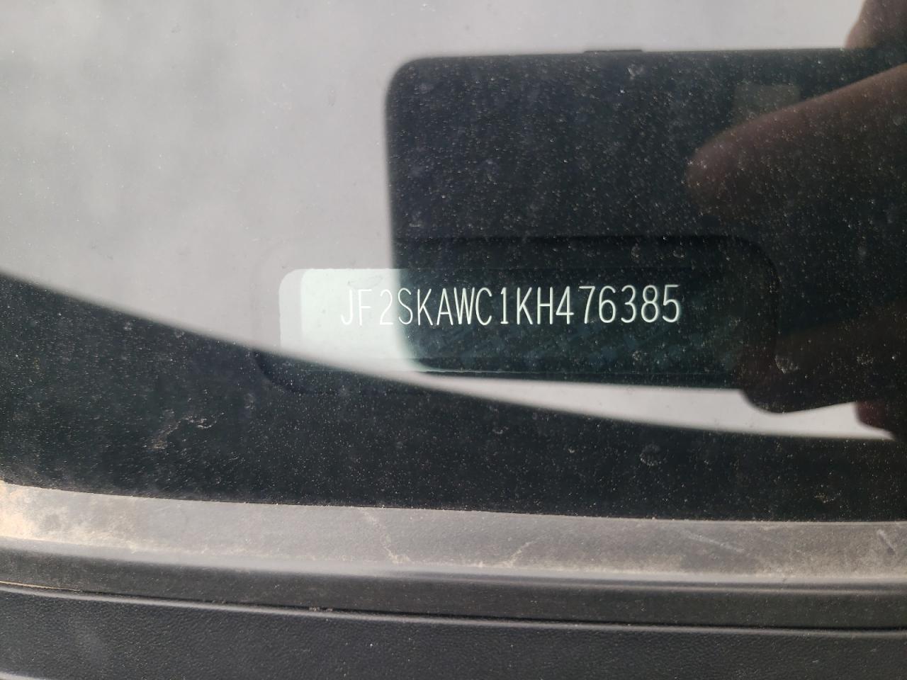 Photo 10 from auction – 2019 SUBARU FORESTER T with VIN JF2SKAWC1KH476385