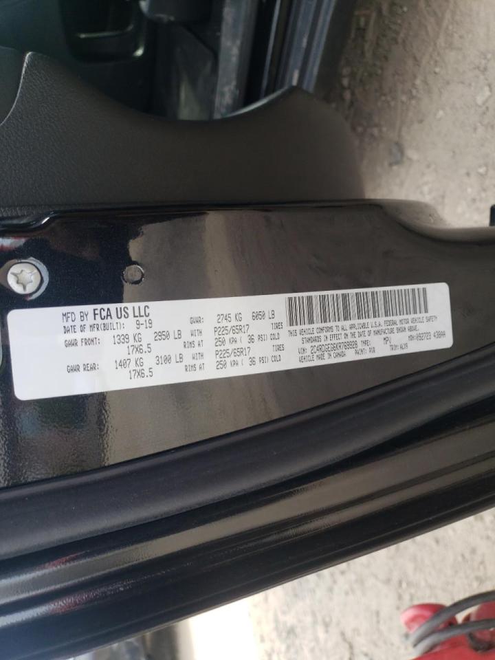Zdjęcie 10 z aukcji – 2019 DODGE GRAND CARA z VIN 2C4RDGEG6KR769928