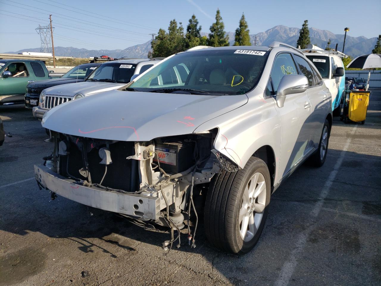 Photo 2 from auction – 2010 LEXUS RX 350 with VIN 2T2ZK1BA0AC012651