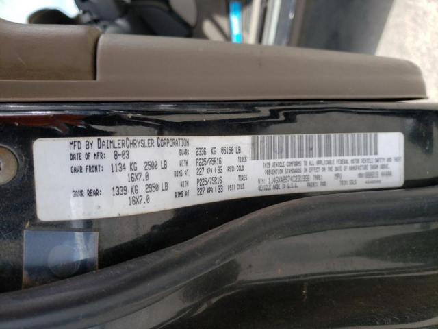 Photo 10 from auction – 2004 JEEP GRAND CHER with VIN 1J4GX48S74C231998