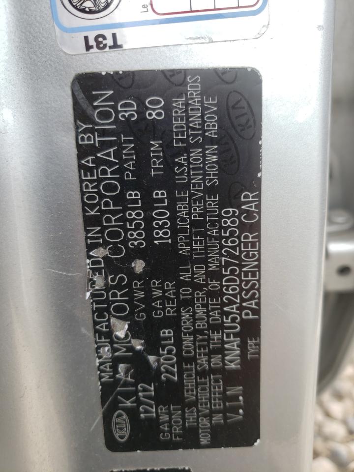 Photo 10 from auction – 2013 KIA FORTE EX with VIN KNAFU5A26D5726589