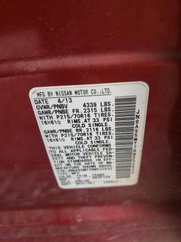 Photo 10 from auction – 2013 NISSAN ROGUE S with VIN JN8AS5MT7DW532532