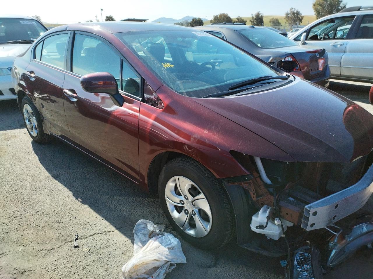 Photo 9 from auction – 2014 HONDA CIVIC LX with VIN 19XFB2F5XEE246071