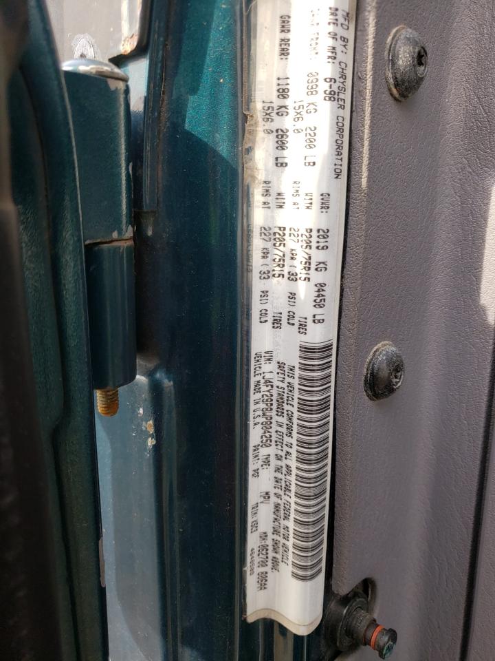 Photo 10 from auction – 1998 JEEP WRANGLER / with VIN 1J4FY29P8WP804250
